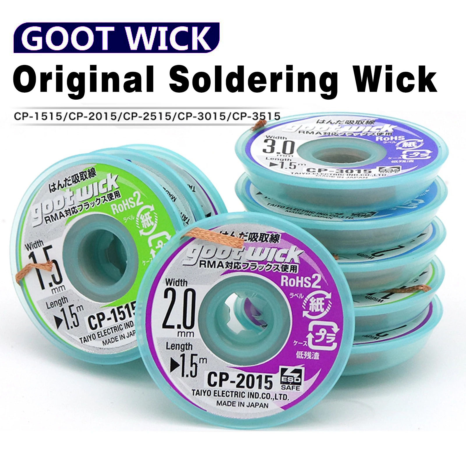 Solder Wick Braid - Goot Original High Quality Desoldering Wick