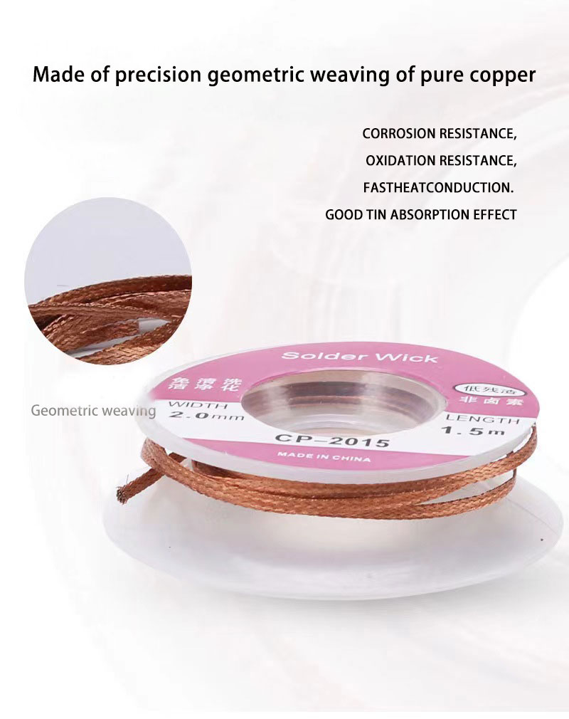 Solder Wick Braid - Soldering Wick Desoldering Braid Tape Copper