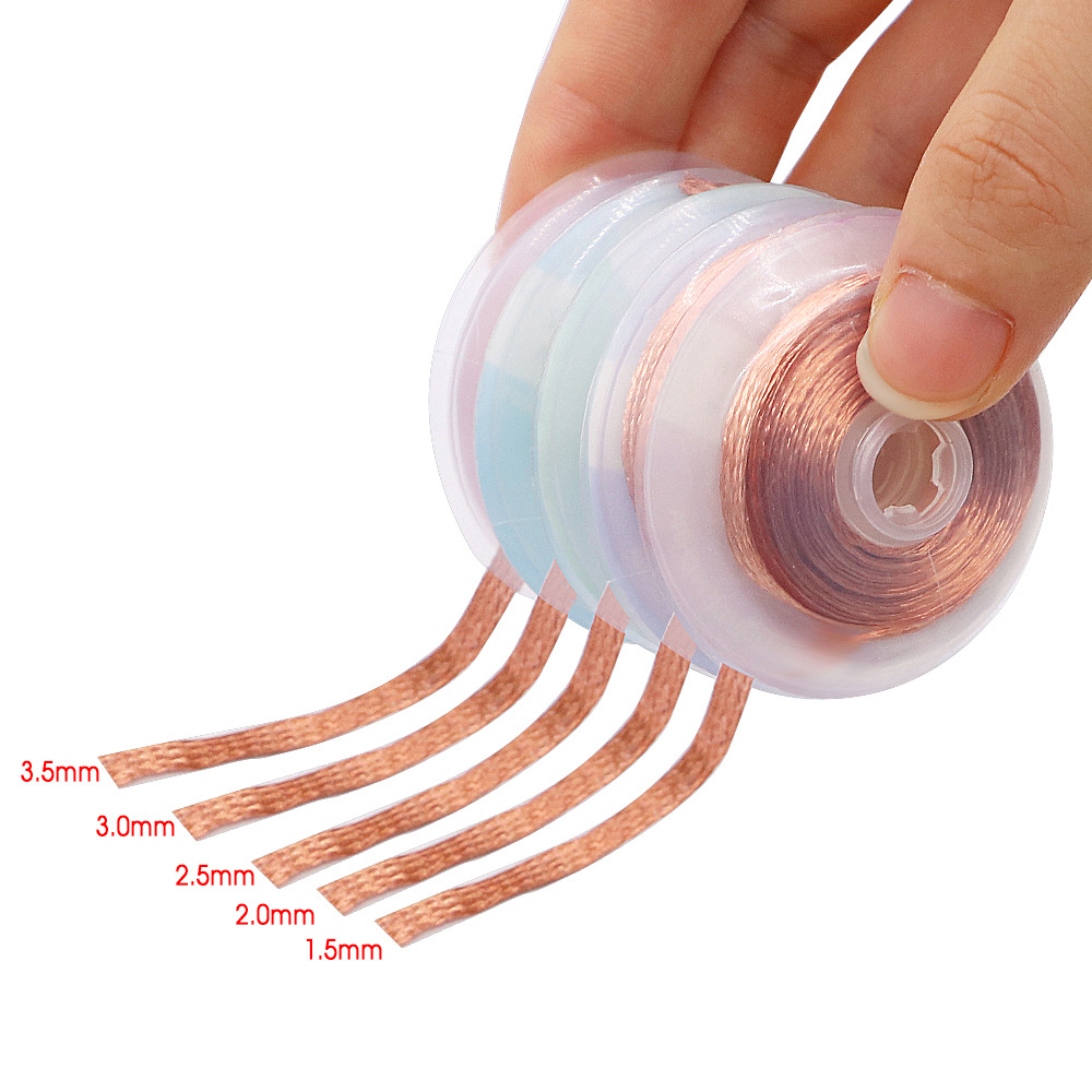 Solder Wick Braid - 1.5Mm 2Mm 2.5Mm 3Mm 3.5Mm Rộng