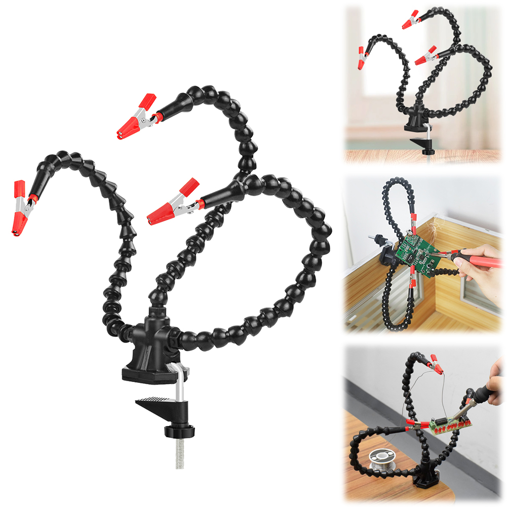Electronics Repair Tool - Desk Clamp Soldering Helping Hand 3/4/5