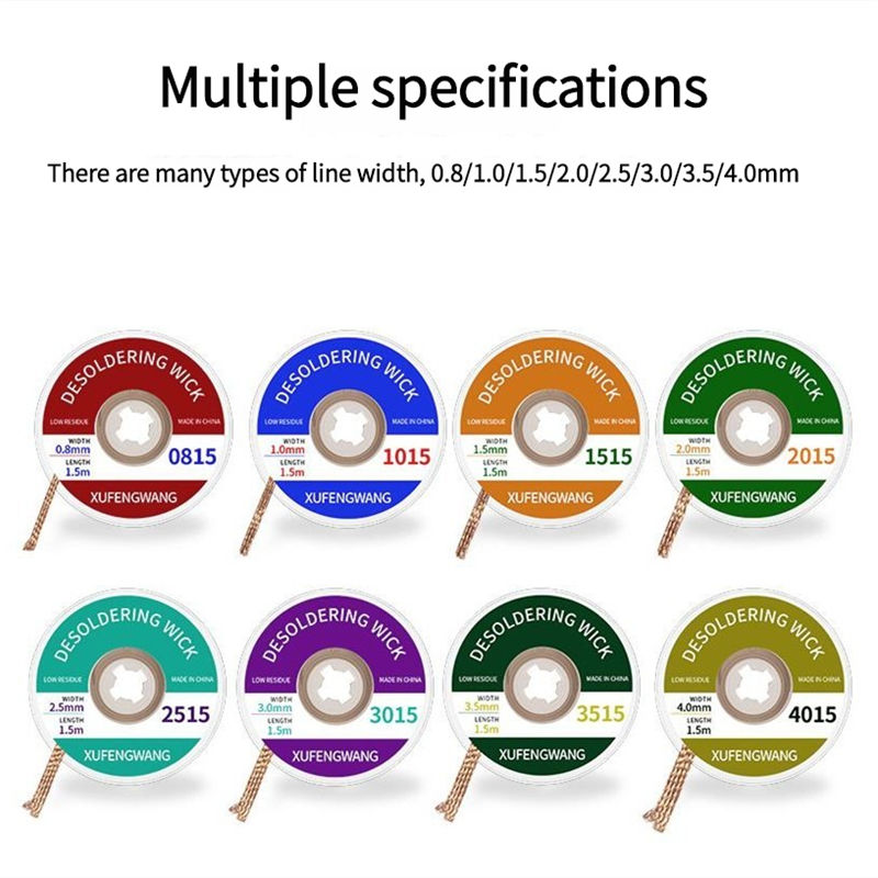 0.8-4mm 1.5M Desoldering Braid - đánh giá và giá Solder Wick Braid