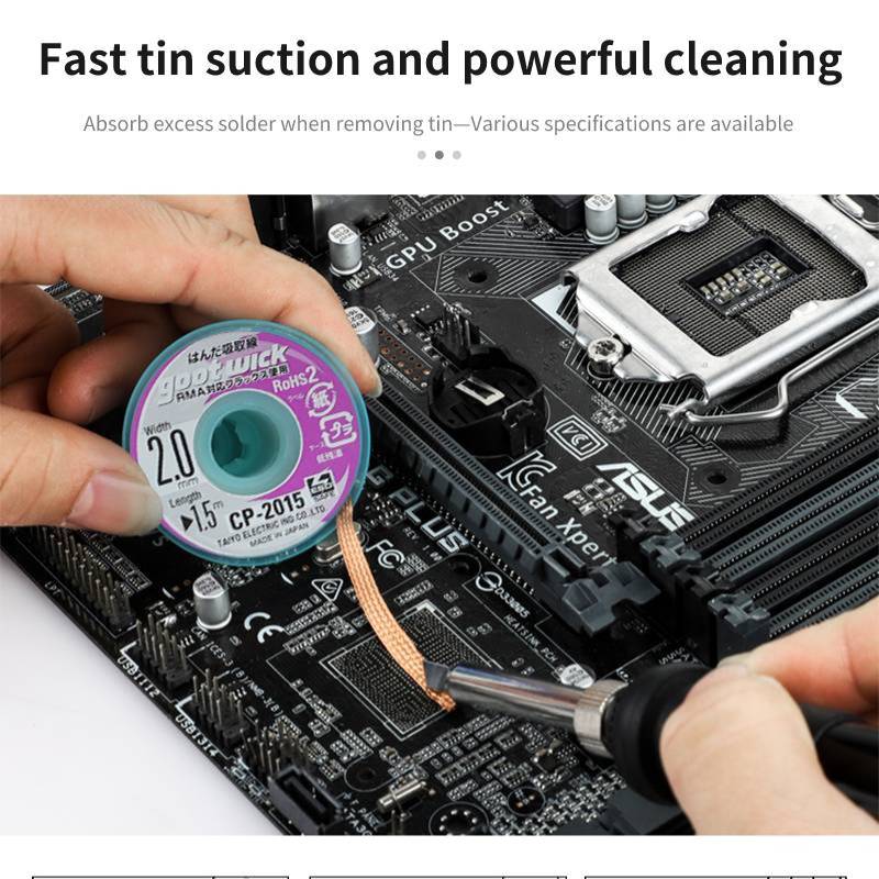 Original Goot Desoldering Sold - đánh giá và giá Solder Wick Braid