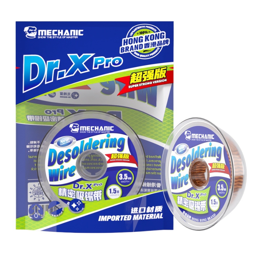 MECHANIC Dr.X Pro Desoldering  - đánh giá và giá Solder Wick Braid