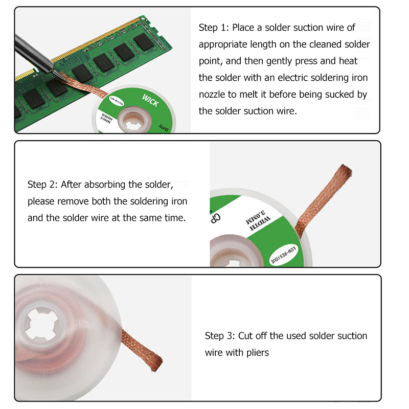 1.5M Desoldering Mesh Braid So - đánh giá và giá Solder Wick Braid